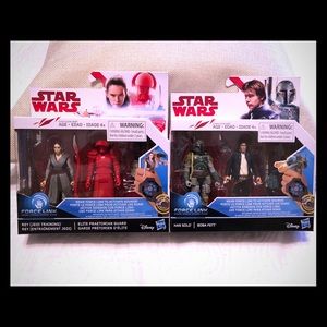 Star Wars figure lot 2pk Duo  Han and Boba Fett